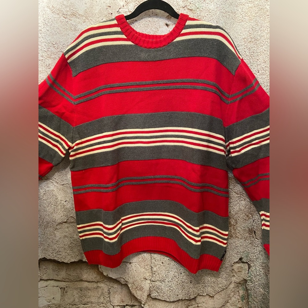 MENS Chaps Stripped Cotton Sweater